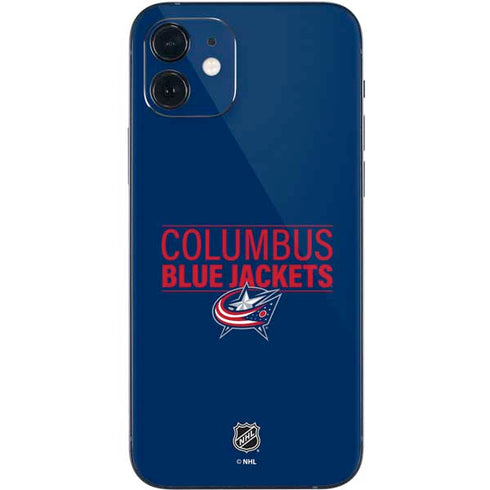 NHL Columbus Blue Jackets Lineup iPhone 12 Mini Skin