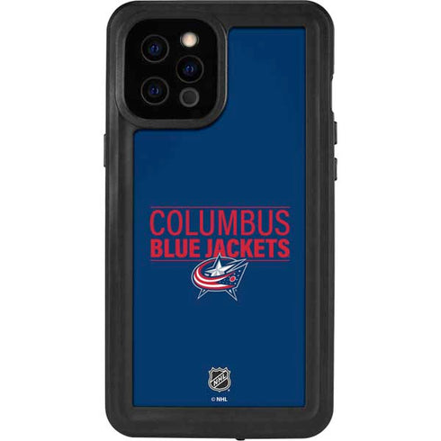 NHL Columbus Blue Jackets Lineup iPhone 12 Pro Max Waterproof Case