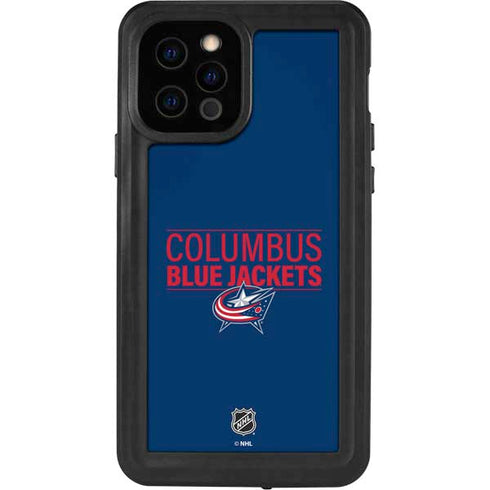 NHL Columbus Blue Jackets Lineup iPhone 12 Pro Waterproof Case