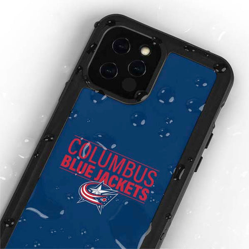 NHL Columbus Blue Jackets Lineup iPhone 12 Pro Waterproof Case