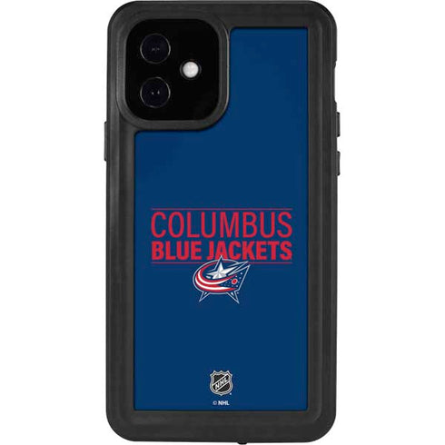NHL Columbus Blue Jackets Lineup iPhone 12 Waterproof Case