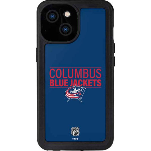NHL Columbus Blue Jackets Lineup iPhone 13 Mini Waterproof Case