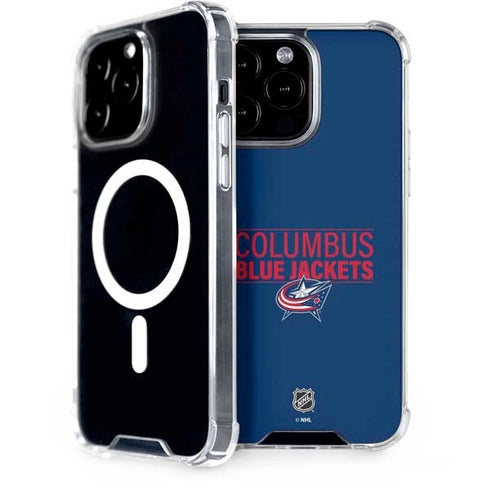 NHL Columbus Blue Jackets Lineup iPhone 13 Pro Max MagSafe Case