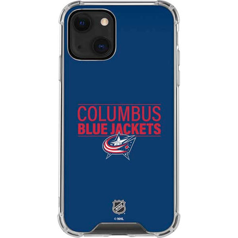 NHL Columbus Blue Jackets Lineup iPhone 14 Plus Clear Case