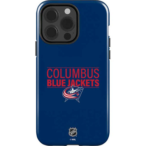 NHL Columbus Blue Jackets Lineup iPhone 15 Pro Impact Case