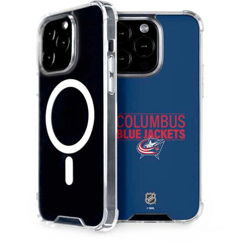 NHL Columbus Blue Jackets Lineup iPhone 15 Pro MagSafe Case