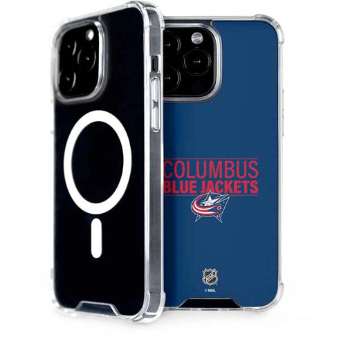 NHL Columbus Blue Jackets Lineup iPhone 15 Pro Max MagSafe Case