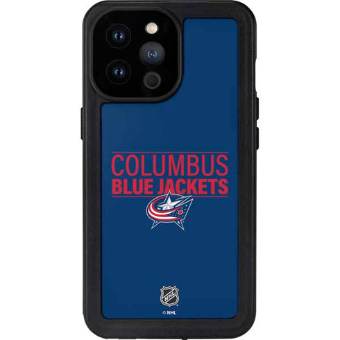 NHL Columbus Blue Jackets Lineup iPhone 14 Pro Max Waterproof Case