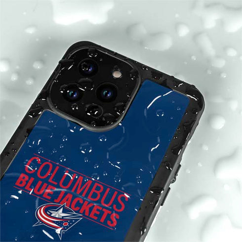 NHL Columbus Blue Jackets Lineup iPhone 14 Pro Max Waterproof Case