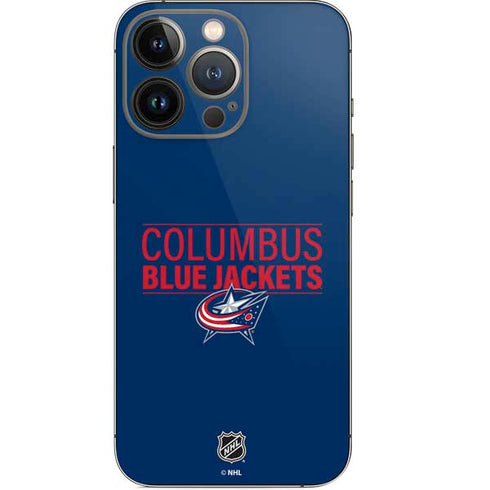 NHL Columbus Blue Jackets Lineup iPhone 14 Pro Skin