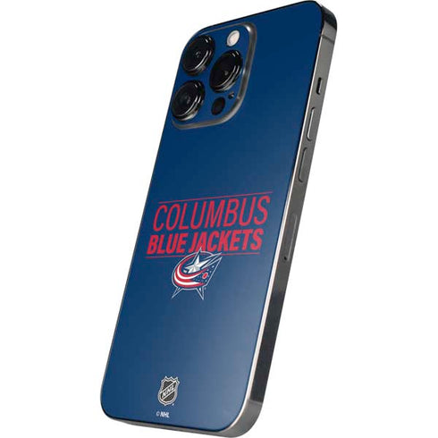 NHL Columbus Blue Jackets Lineup iPhone 14 Pro Skin