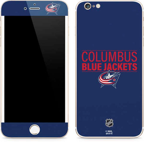 NHL Columbus Blue Jackets Lineup iPhone 6/6s Plus Skin