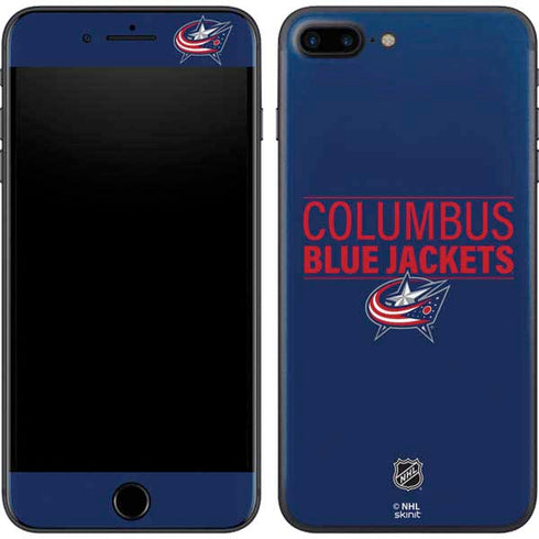 NHL Columbus Blue Jackets Lineup iPhone 8 Plus Skin