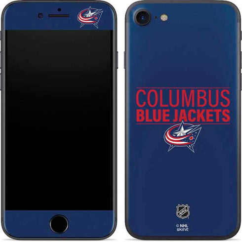 NHL Columbus Blue Jackets Lineup iPhone 8 Skin