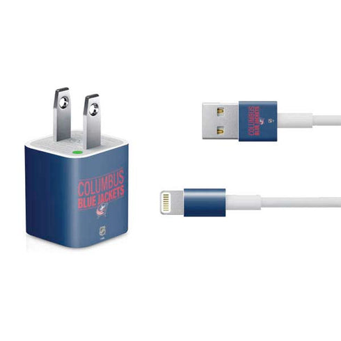 NHL Columbus Blue Jackets Lineup iPhone Charger (5W USB) Skin
