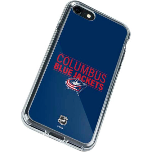 NHL Columbus Blue Jackets Lineup iPhone SE (2nd & 3rd Gen) Clear Case
