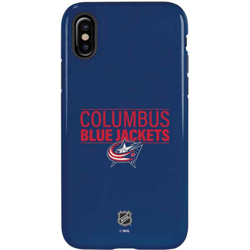 NHL Columbus Blue Jackets Lineup iPhone X Pro Case