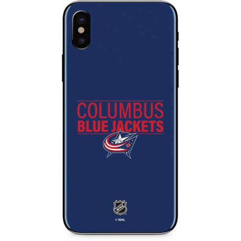 NHL Columbus Blue Jackets Lineup iPhone X Skin