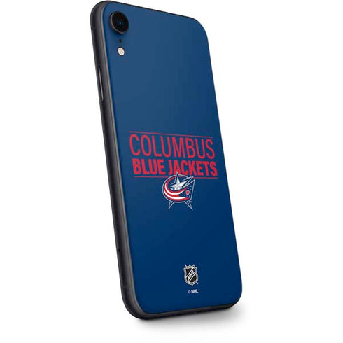 NHL Columbus Blue Jackets Lineup iPhone XR Skin