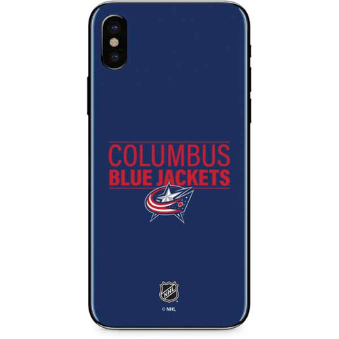 NHL Columbus Blue Jackets Lineup iPhone XS Max Skin