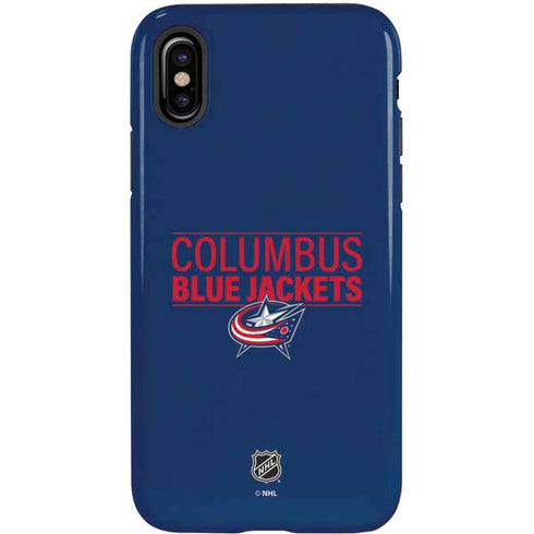 NHL Columbus Blue Jackets Lineup iPhone XS Pro Case