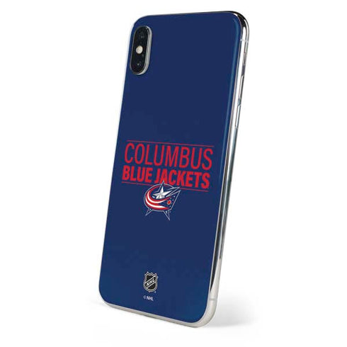 NHL Columbus Blue Jackets Lineup iPhone XS Skin