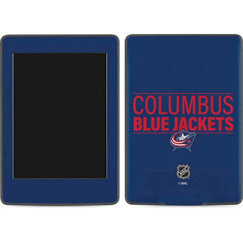NHL Columbus Blue Jackets Lineup Amazon Kindle Skin