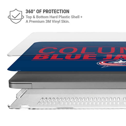 NHL Columbus Blue Jackets Lineup MacBook Pro 16in (2021-25) Case plus Skin