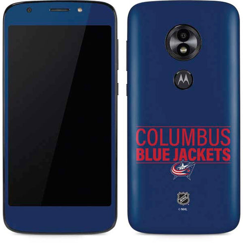 NHL Columbus Blue Jackets Lineup Moto E5 Play Skin
