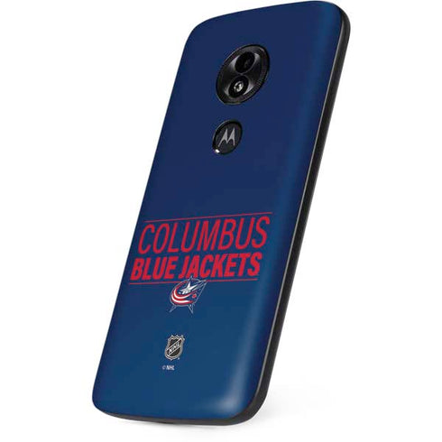 NHL Columbus Blue Jackets Lineup Moto E5 Play Skin