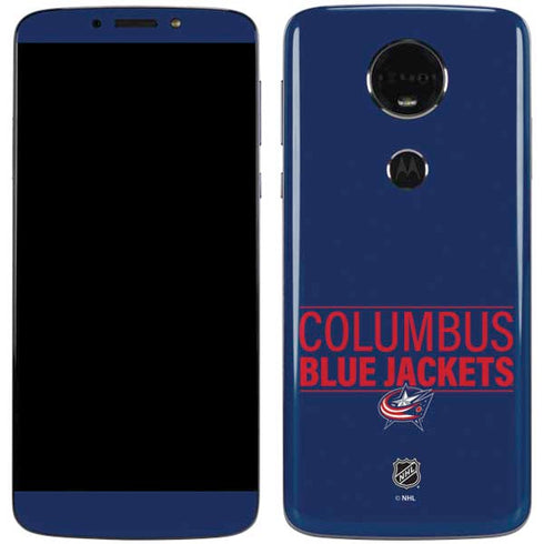 NHL Columbus Blue Jackets Lineup Moto E5 Plus Skin