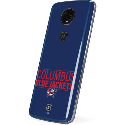 NHL Columbus Blue Jackets Lineup Moto E5 Plus Skin