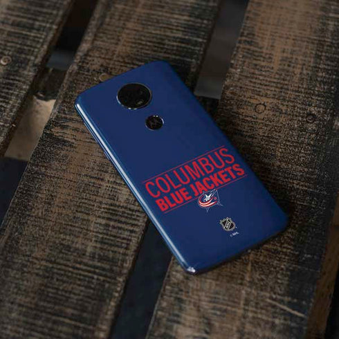 NHL Columbus Blue Jackets Lineup Moto E5 Plus Skin
