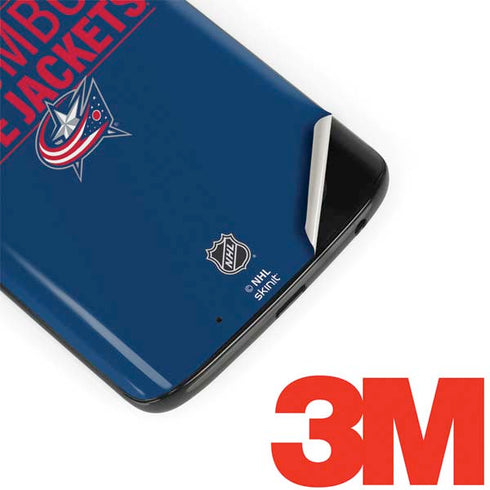 NHL Columbus Blue Jackets Lineup Moto G6 Skin