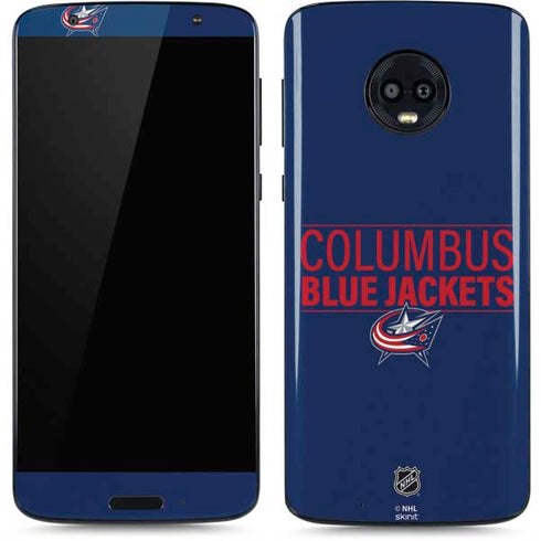 NHL Columbus Blue Jackets Lineup Moto G6 Skin