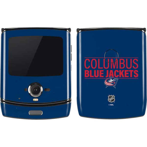 NHL Columbus Blue Jackets Lineup Motorola RAZR Skin
