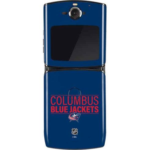NHL Columbus Blue Jackets Lineup Motorola RAZR Skin