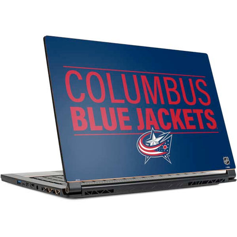 NHL Columbus Blue Jackets Lineup MSI GS65 Stealth Laptop Skin
