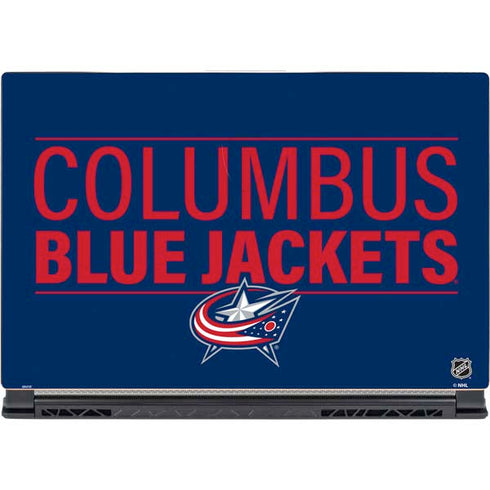 NHL Columbus Blue Jackets Lineup MSI GS65 Stealth Laptop Skin