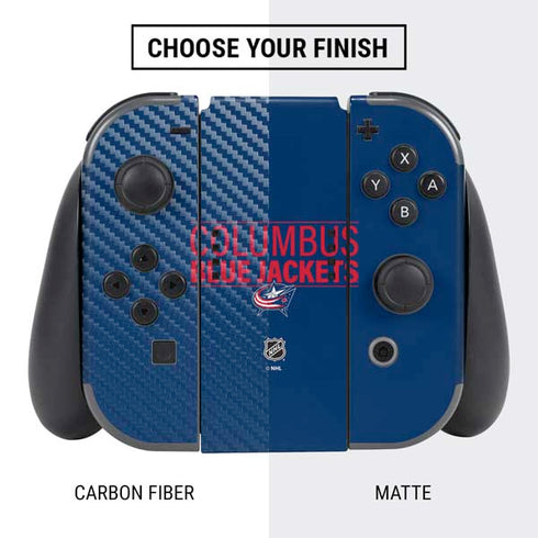 NHL Columbus Blue Jackets Lineup Nintendo Switch Bundle Skin