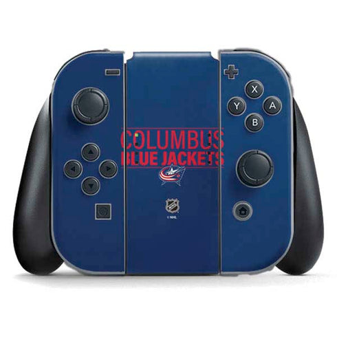 NHL Columbus Blue Jackets Lineup Nintendo Switch (2017-2021) Joy-Con Controller Skin