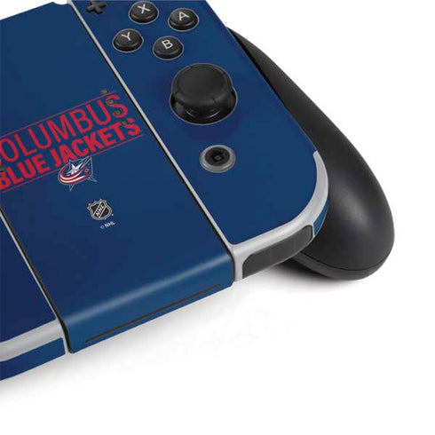 NHL Columbus Blue Jackets Lineup Nintendo Switch OLED (2021) Skin