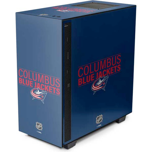 NHL Columbus Blue Jackets Lineup NZXT H510 Compact ATX Mid-Tower Case Skin