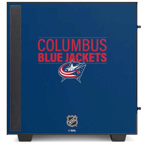 NHL Columbus Blue Jackets Lineup NZXT H510 Compact ATX Mid-Tower Case Skin