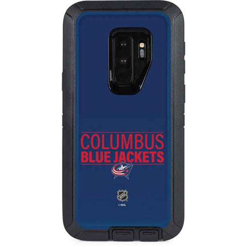 NHL Columbus Blue Jackets Lineup Otterbox Defender Galaxy Skin