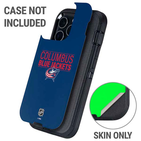 NHL Columbus Blue Jackets Lineup Otterbox Defender iPhone Skin