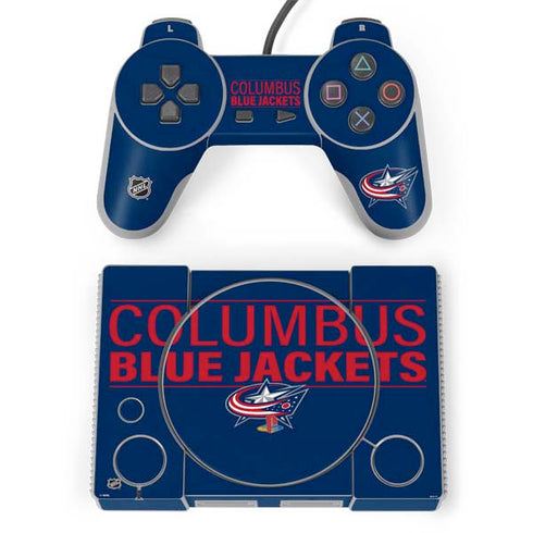 NHL Columbus Blue Jackets Lineup PlayStation Classic Bundle Skin