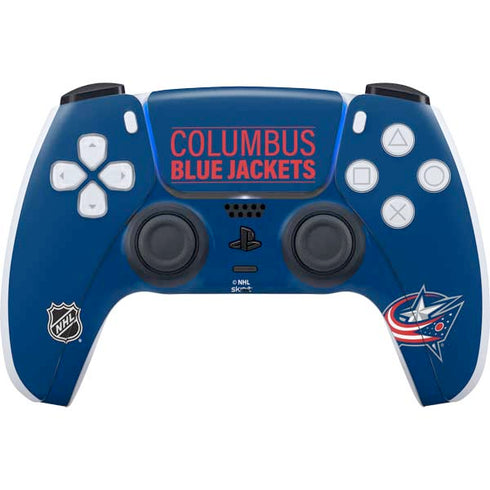 NHL Columbus Blue Jackets Lineup PS5 Controller Skin
