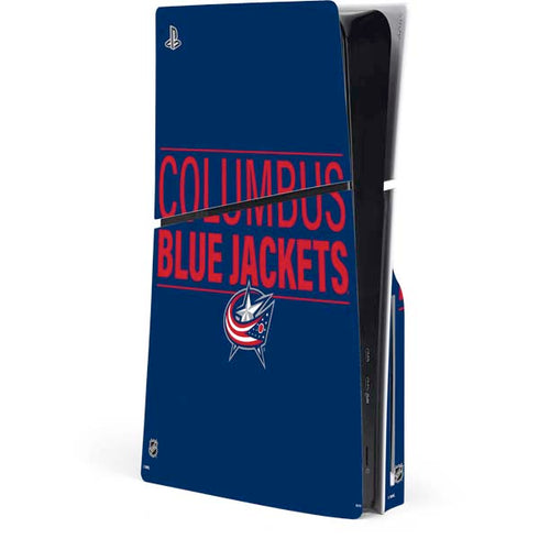 NHL Columbus Blue Jackets Lineup PS5 Slim Disk Console Skin