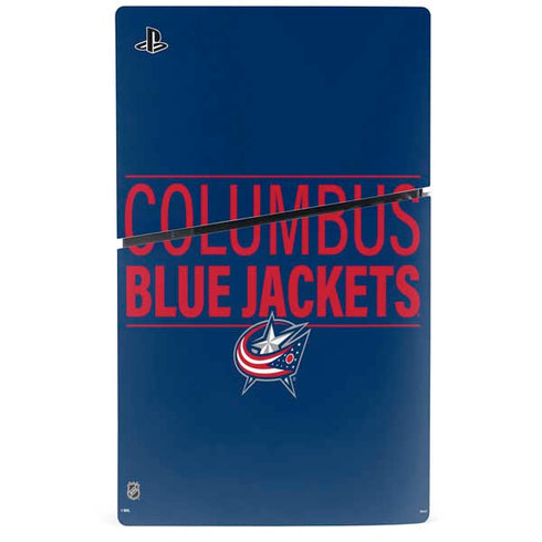 NHL Columbus Blue Jackets Lineup PS5 Slim Disk Console Skin